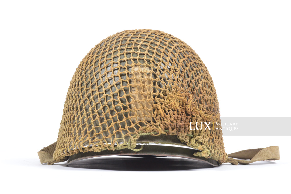 Casque USM1 de Lieutenant avec filet réglementaire, « ETO » - photo 10