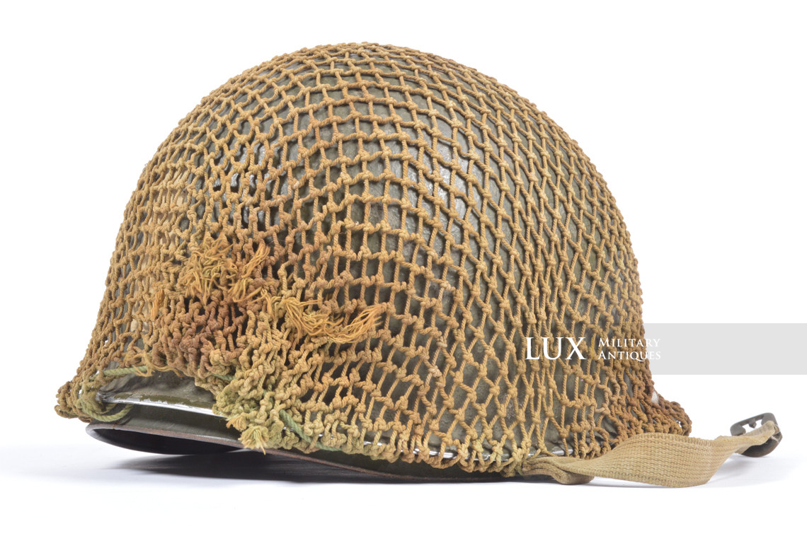 Casque USM1 de Lieutenant avec filet réglementaire, « ETO » - photo 19