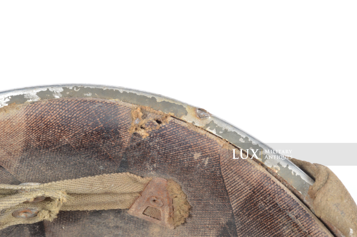 Rare casque USM1 impacté, « Bataille des Ardennes - Malmedy » - photo 33