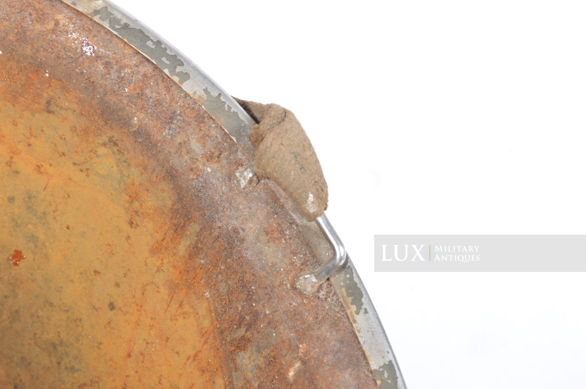 Rare casque USM1 impacté, « Bataille des Ardennes - Malmedy » - photo 40