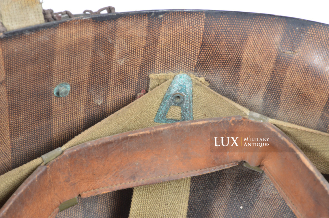 Casque USM1 précoce avec filet d’origine, « Metz / France » - photo 37
