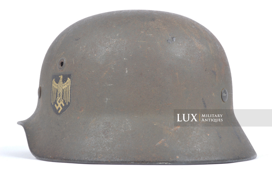 Casque allemand M40 Heer un insigne, « Q64 » - photo 13