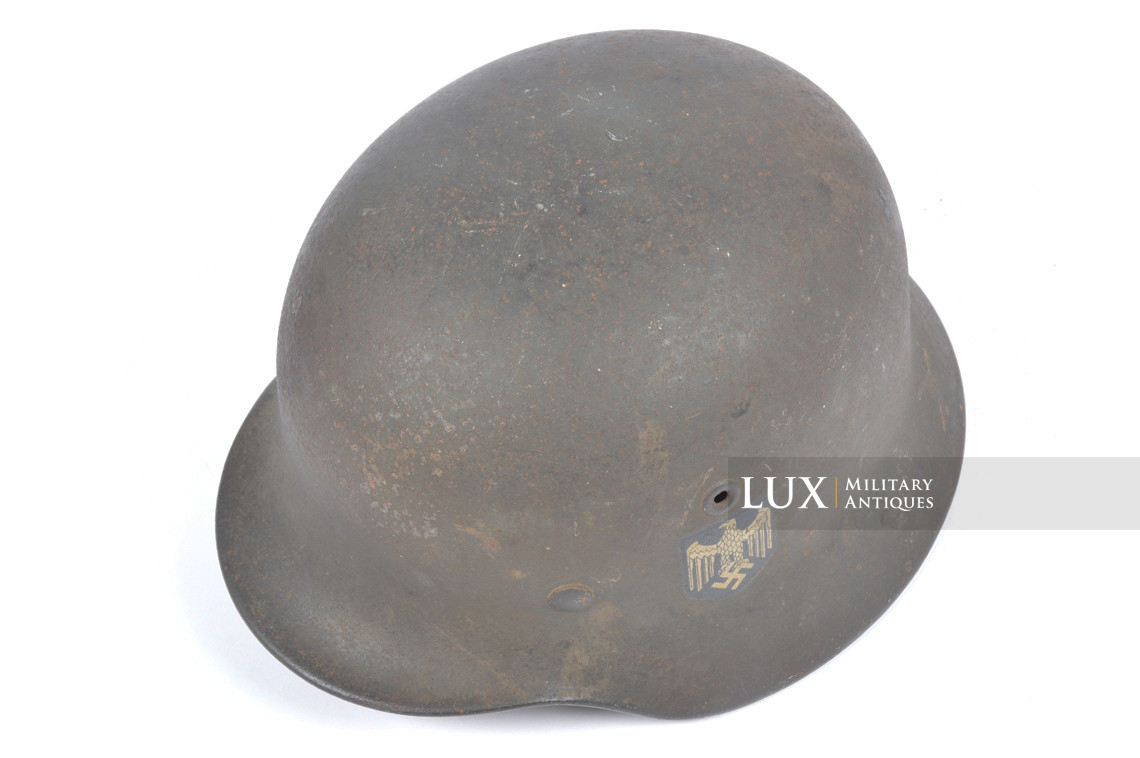 Casque allemand M40 Heer un insigne, « Q64 » - photo 14