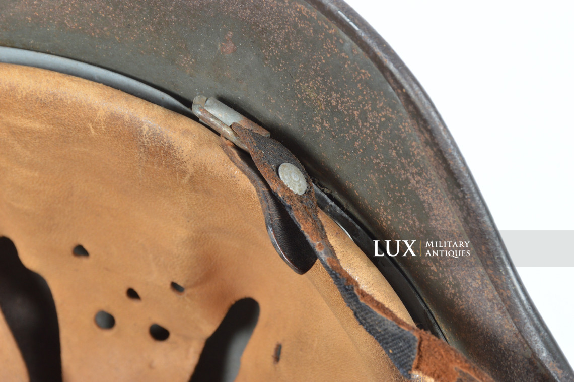 Casque allemand M40 Heer un insigne, « Q64 » - photo 34