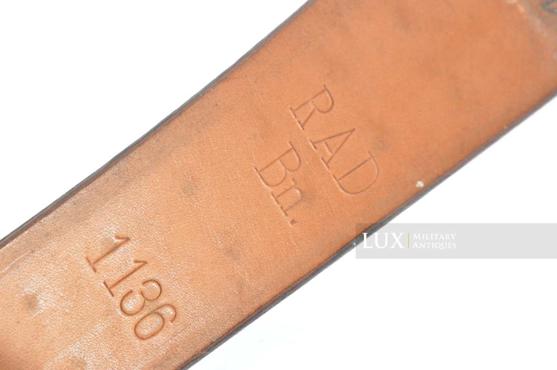 Cuir de ceinturon allemand précoce, « RAD 1936 » - photo 14