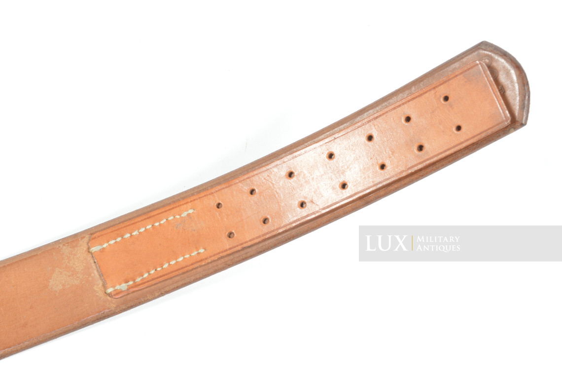 Early German combat service belt in natural brown leather, « 1938 » - photo 12