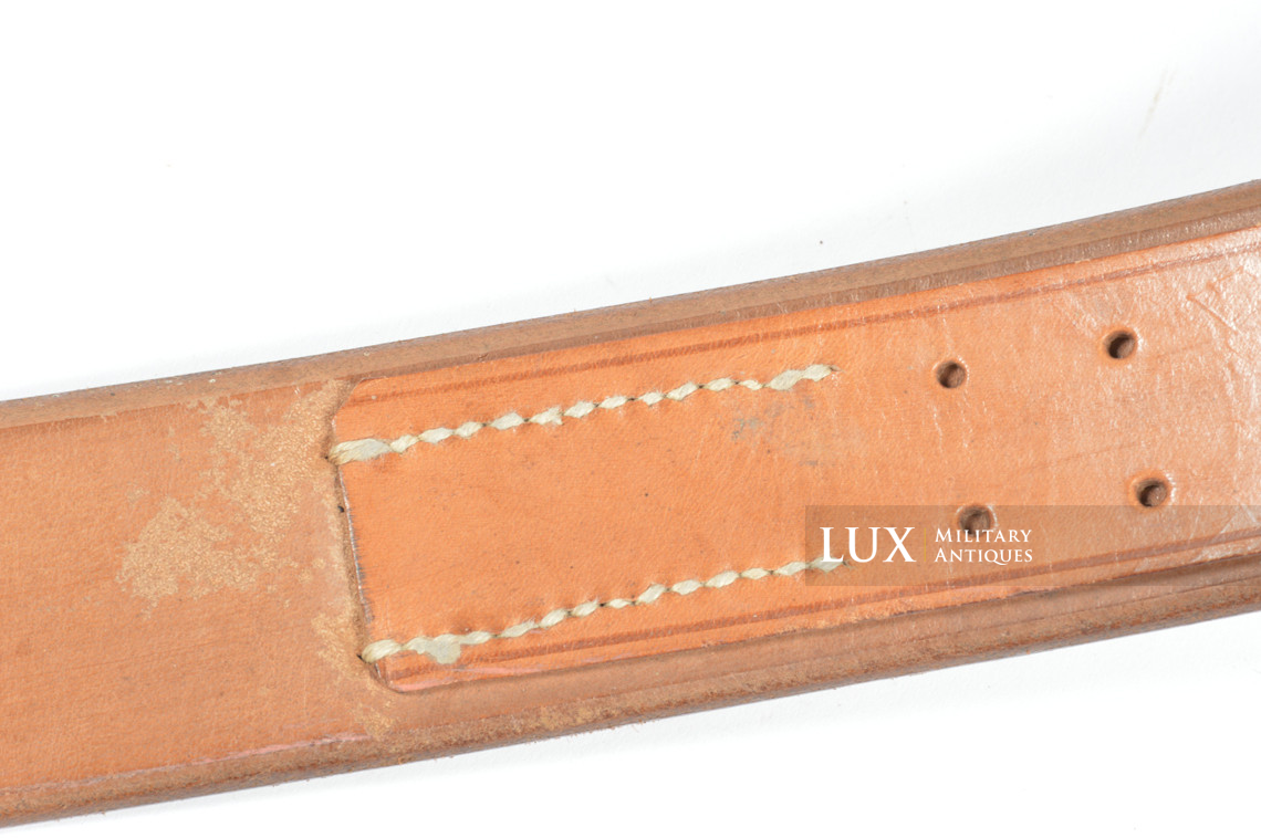 Early German combat service belt in natural brown leather, « 1938 » - photo 13