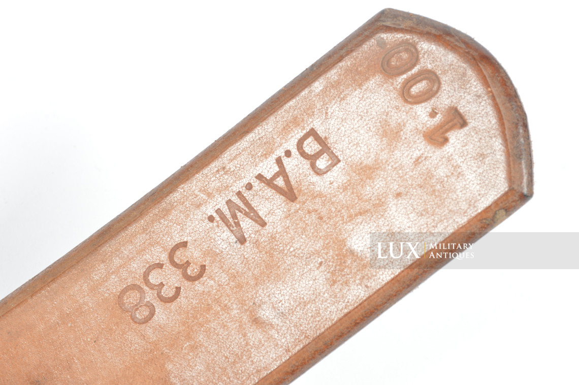 Early German combat service belt in natural brown leather, « 1938 » - photo 14