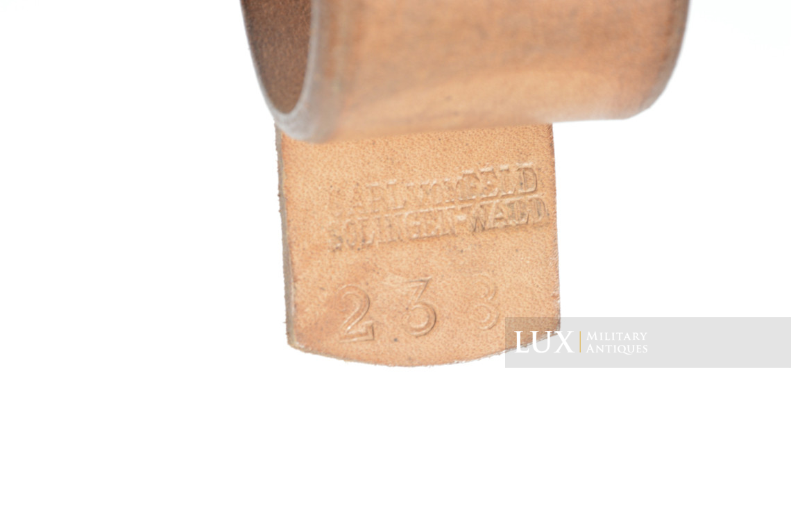 Early German combat service belt in natural brown leather, « 1938 » - photo 15