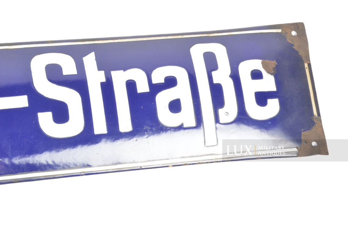 Plaque allemande émaillée de rue, « Hermann-Göring-Strasse » - photo 10