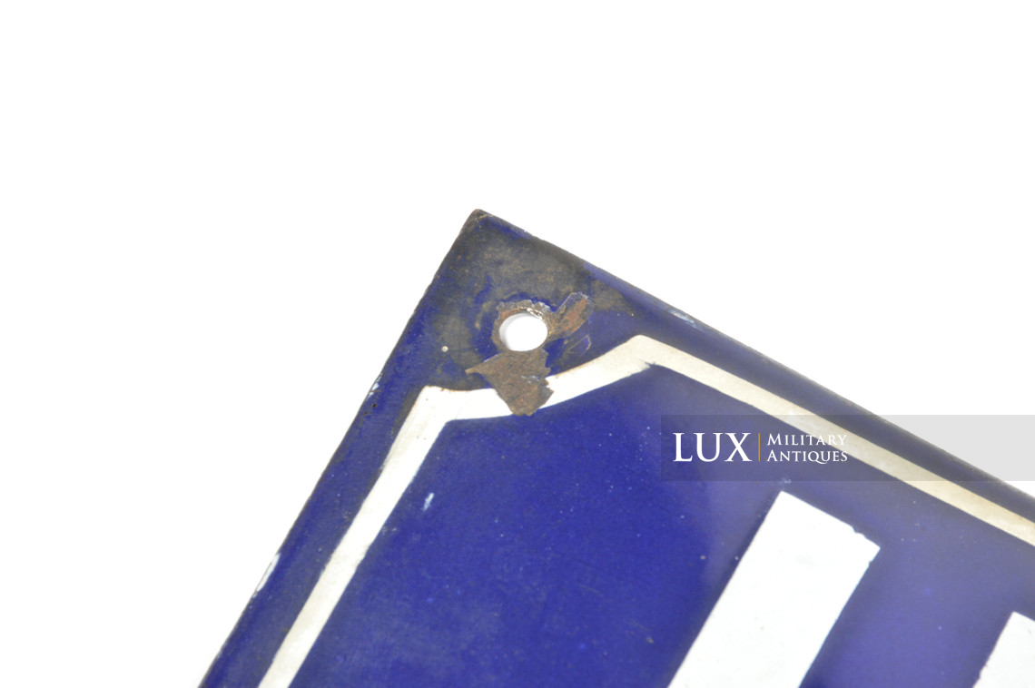 Plaque allemande émaillée de rue, « Hermann-Göring-Strasse » - photo 12