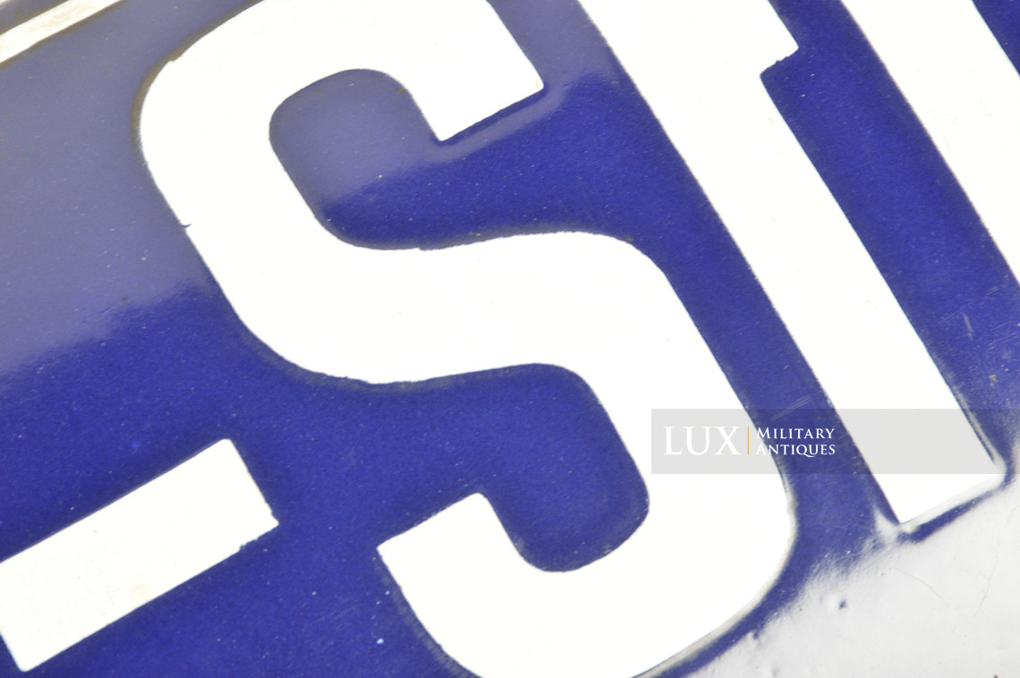 Plaque allemande émaillée de rue, « Hermann-Göring-Strasse » - photo 15