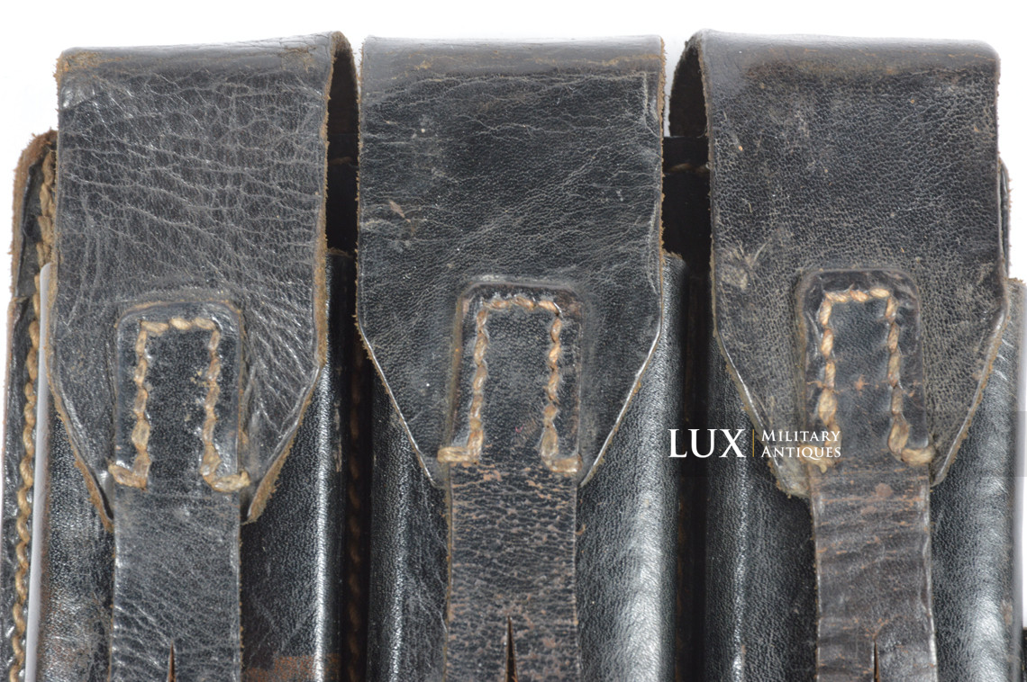 Rare pair of German MP38/40 pouches in leather, « fkx1942 » - photo 10
