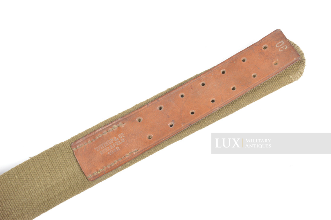 German Heer / Luftwaffe Tropical EM's combat web belt, « 1942 » - photo 9