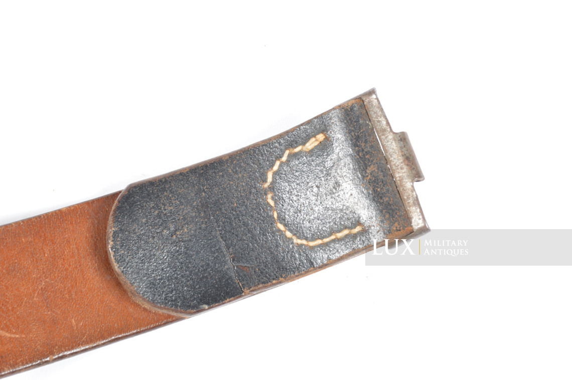 German Kriegsmarine leather combat service belt, « Kustenartillerie » - photo 10