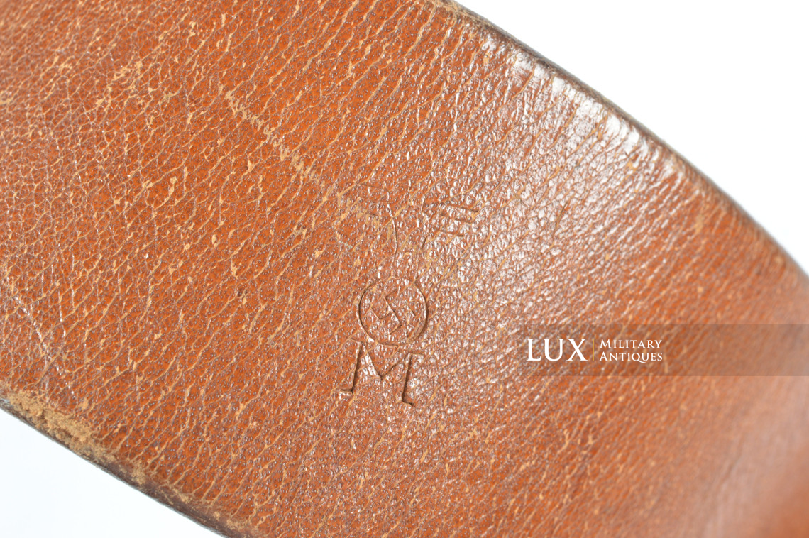German Kriegsmarine leather combat service belt, « Kustenartillerie » - photo 17