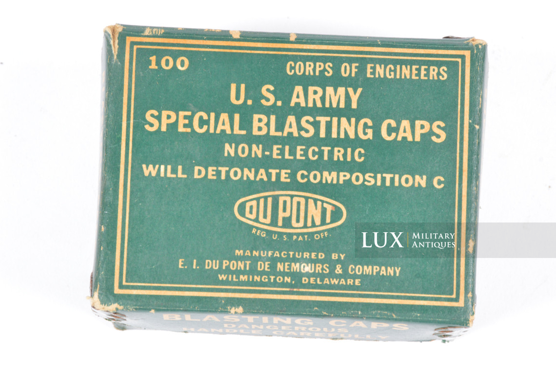 Boîte en carton pour détonateurs spéciaux de l’US ARMY, « DUPONT » - photo 8