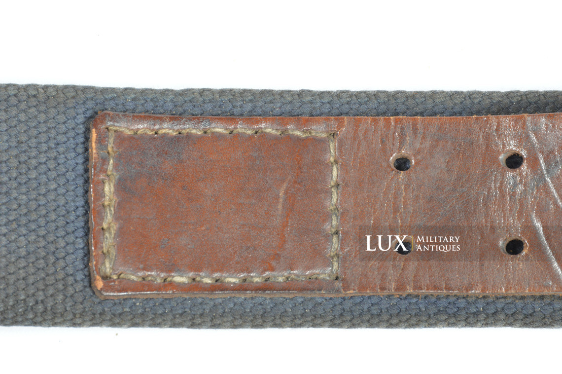 Rare Luftwaffe late-war blue web belt, « RBNr » - photo 14