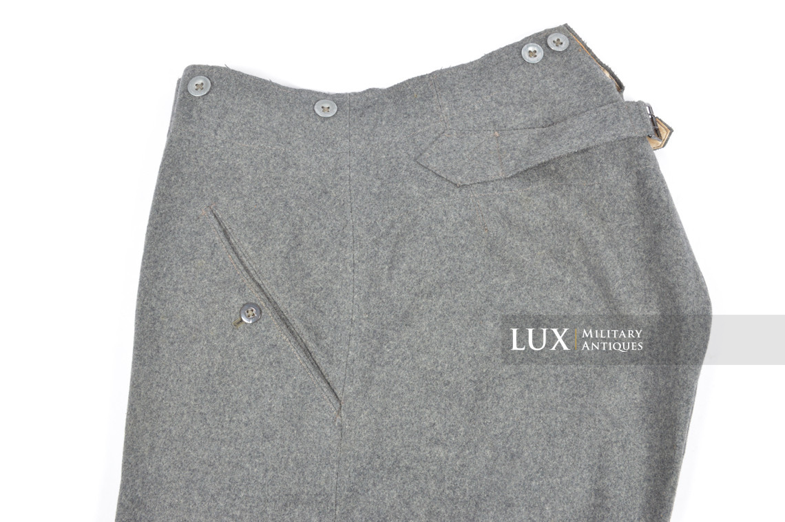 Rare pantalon de combat M36 Heer gris pierre, « LAGO » - photo 8