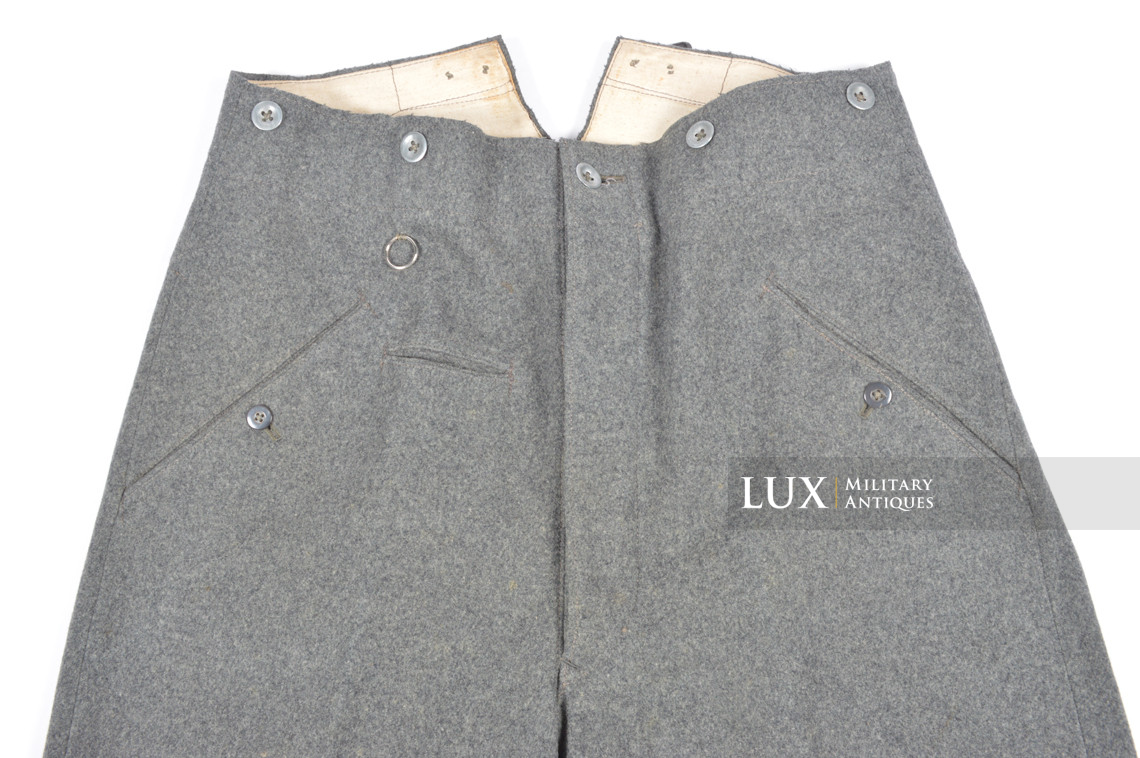 Rare pantalon de combat M36 Heer gris pierre, « LAGO » - photo 15