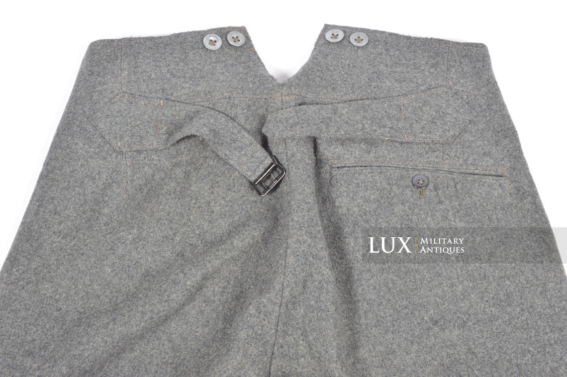Rare pantalon de combat M36 Heer gris pierre, « LAGO » - photo 19
