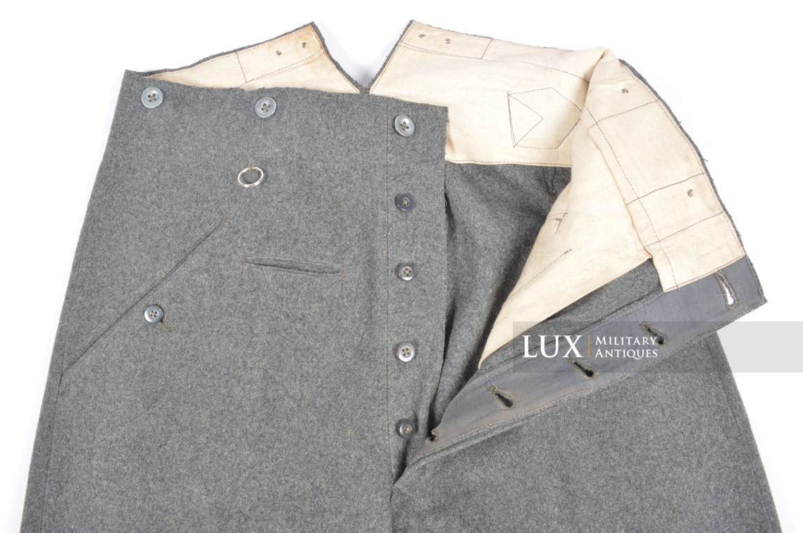 Rare pantalon de combat M36 Heer gris pierre, « LAGO » - photo 23