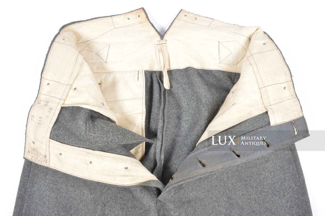 Rare pantalon de combat M36 Heer gris pierre, « LAGO » - photo 24