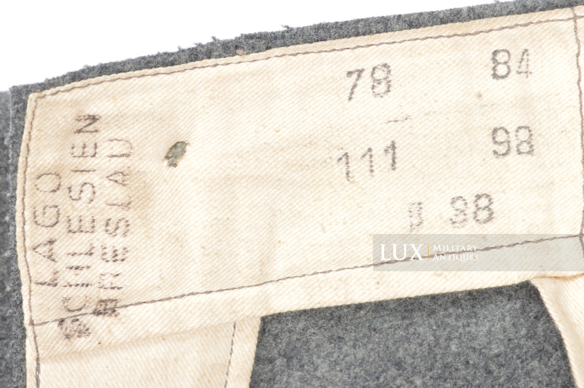 Rare pantalon de combat M36 Heer gris pierre, « LAGO » - photo 25