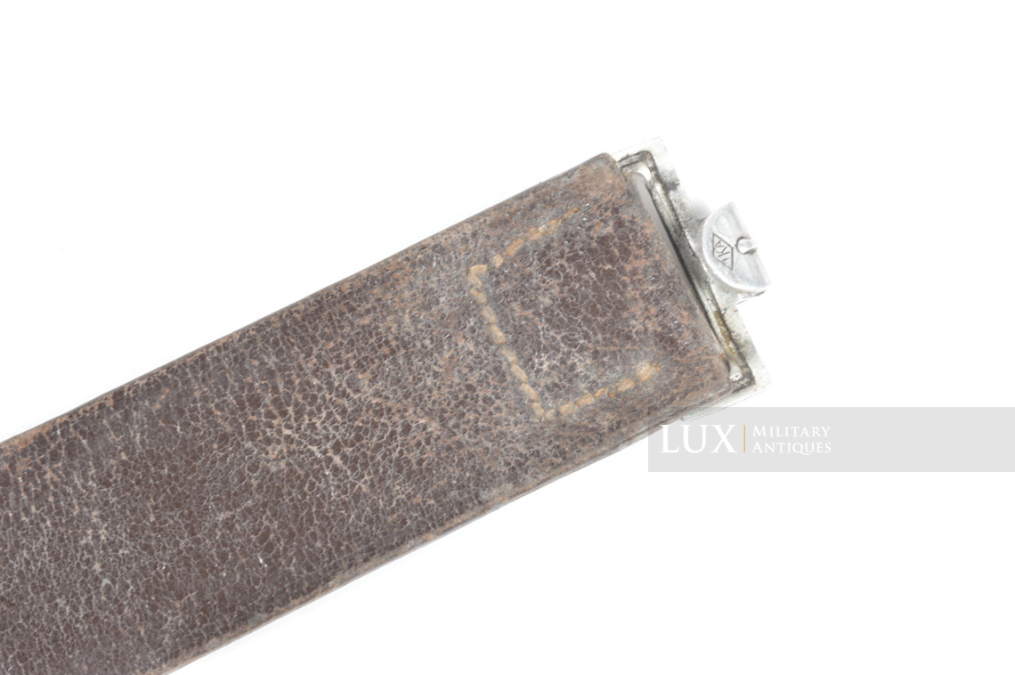 Cuir de ceinturon allemand Luftwaffe précoce en cuir brun chocolat - photo 8