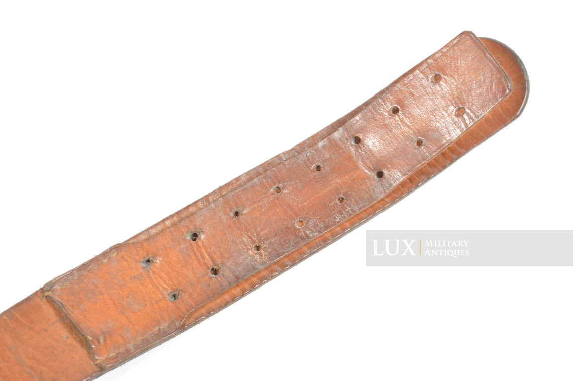 Cuir de ceinturon allemand Luftwaffe précoce en cuir brun chocolat - photo 11