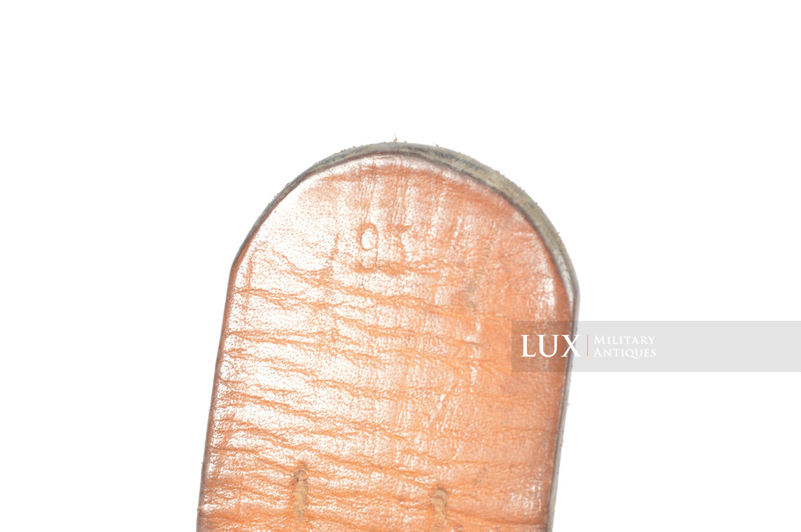 Cuir de ceinturon allemand Luftwaffe précoce en cuir brun chocolat - photo 14