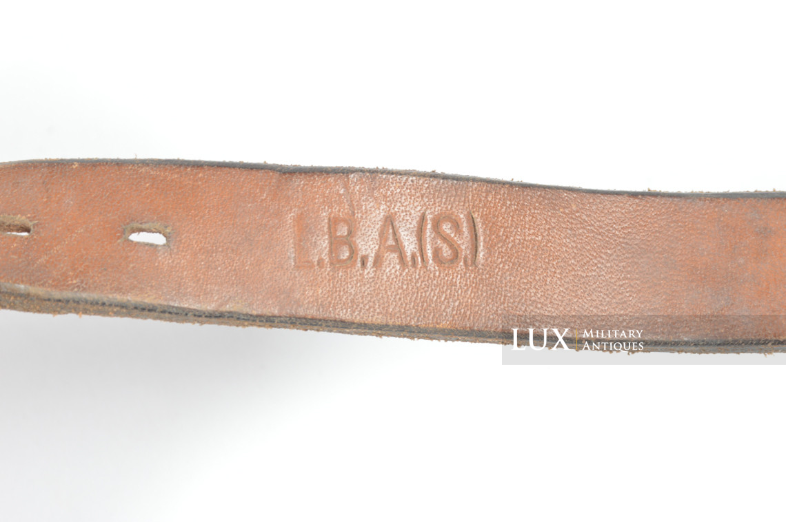 Brelage Luftwaffe précoce en cuir brun chocolat, « L.B.A.(S.) - 1939 » - photo 17