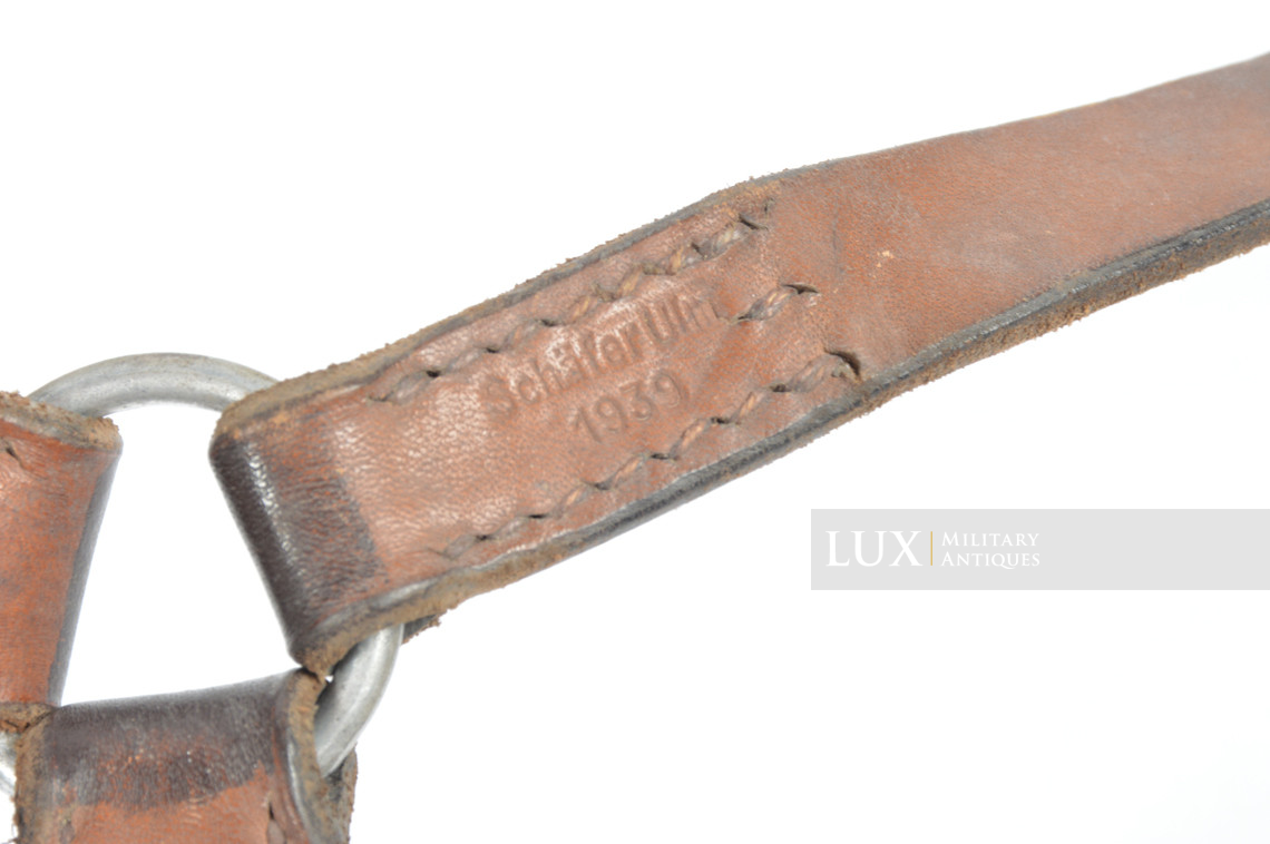 Brelage Luftwaffe précoce en cuir brun chocolat, « L.B.A.(S.) - 1939 » - photo 18