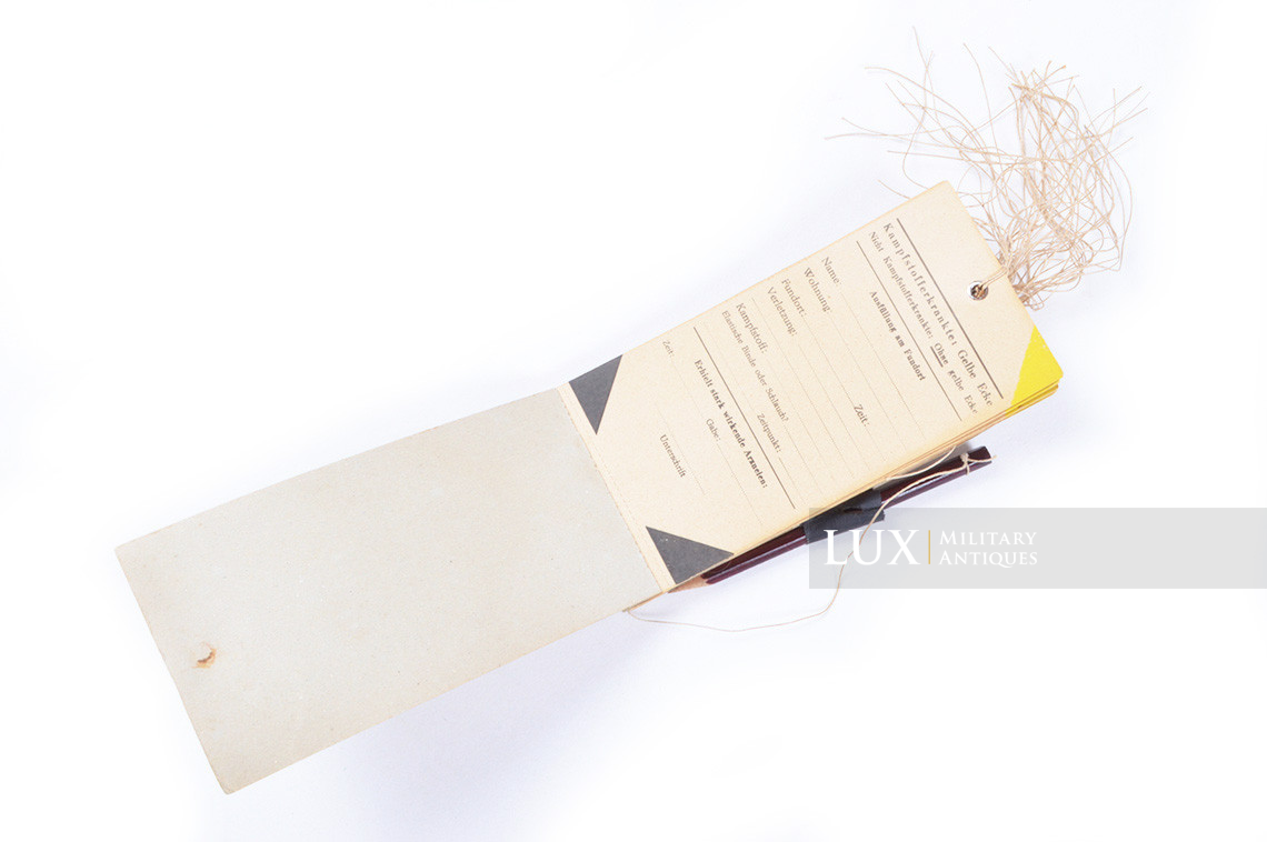Carnet allemand d'étiquettes de blessés, « WUNDZETTEL » - photo 10