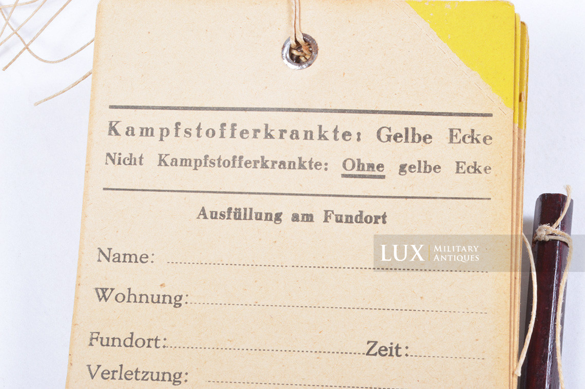 Carnet allemand d'étiquettes de blessés, « WUNDZETTEL » - photo 11