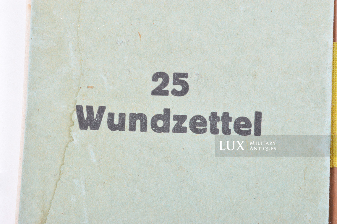 Carnet allemand d'étiquettes de blessés, « WUNDZETTEL » - photo 8