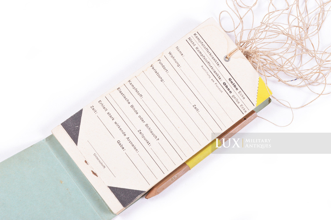 Carnet allemand d'étiquettes de blessés, « WUNDZETTEL » - photo 11
