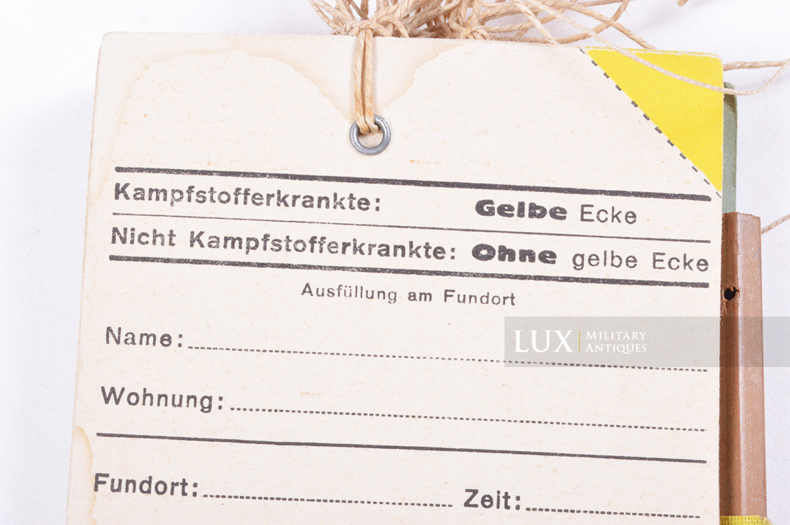 Carnet allemand d'étiquettes de blessés, « WUNDZETTEL » - photo 12