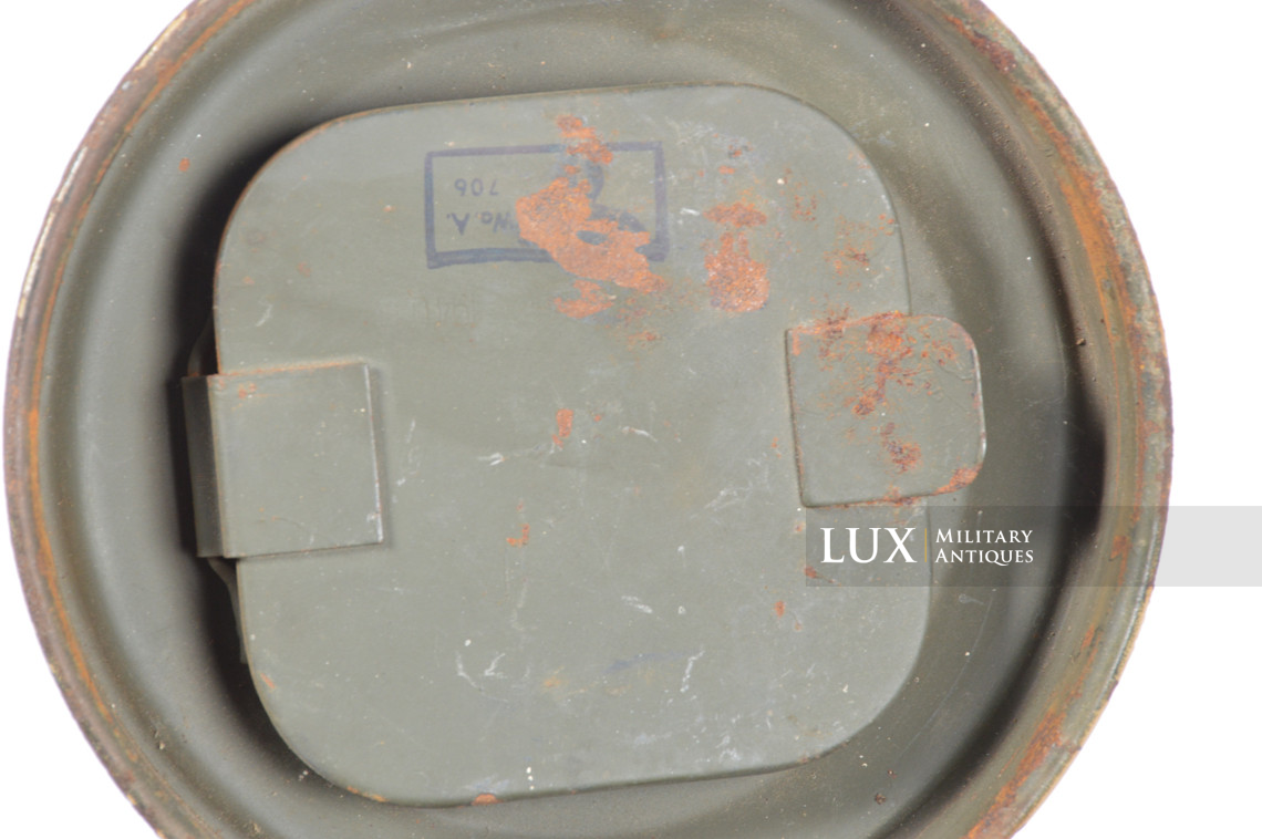 German Normandy camouflage gas mask canister set - photo 31