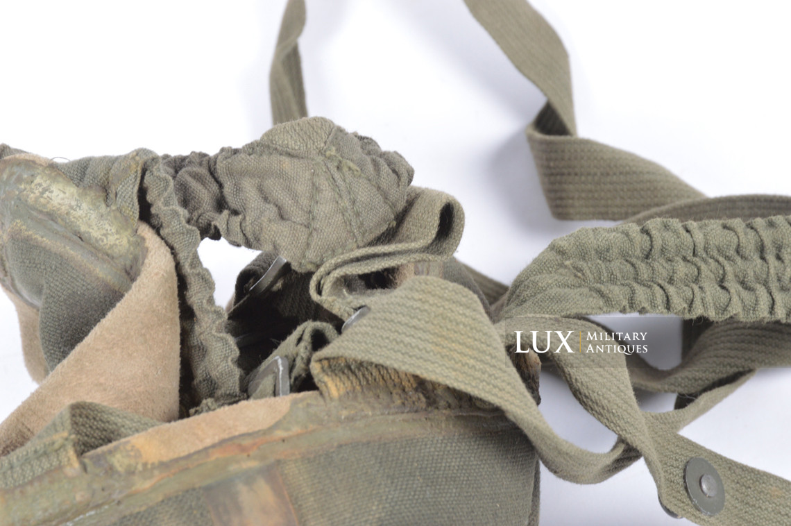 German Normandy camouflage gas mask canister set - photo 41