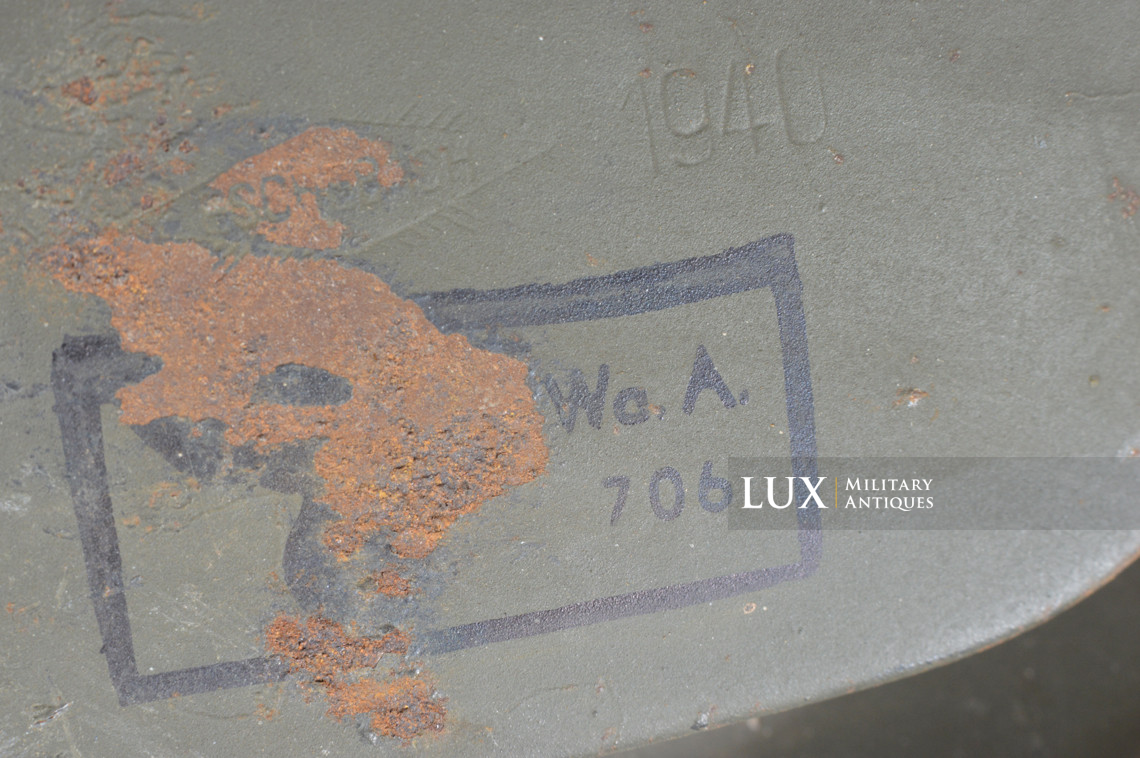 German Normandy camouflage gas mask canister set - photo 32