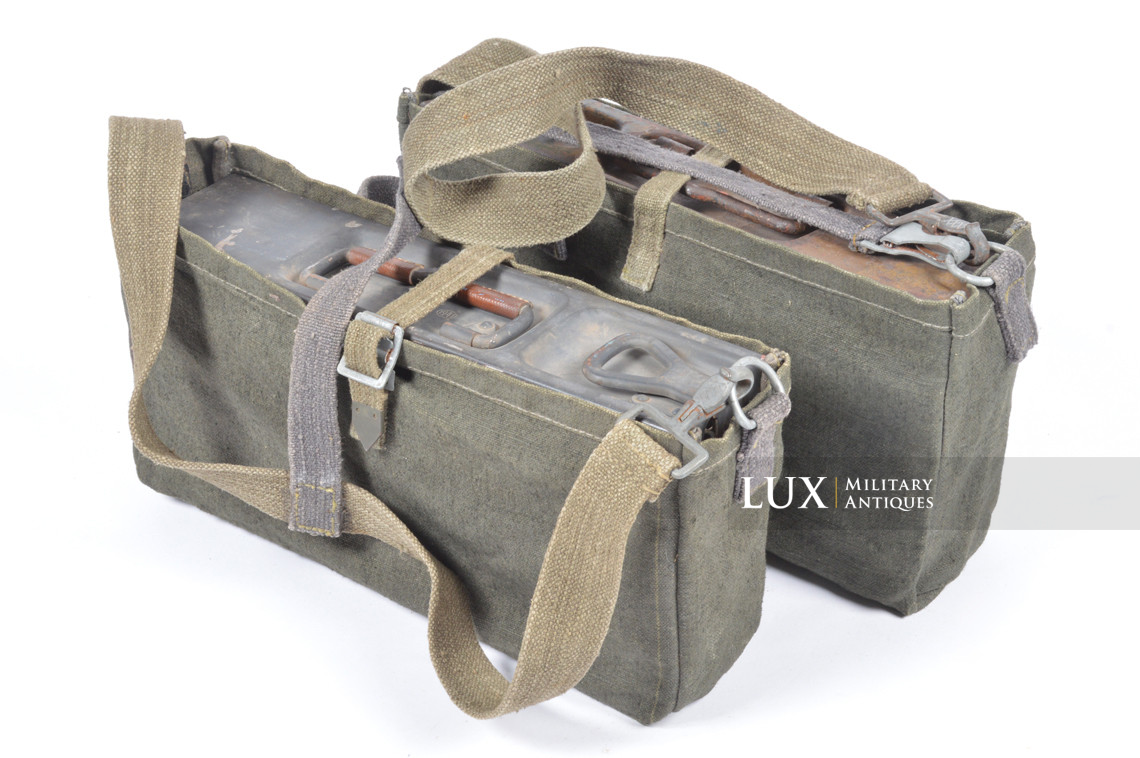 Rare German MG34/42 ammunition box carrying bags set - photo 4