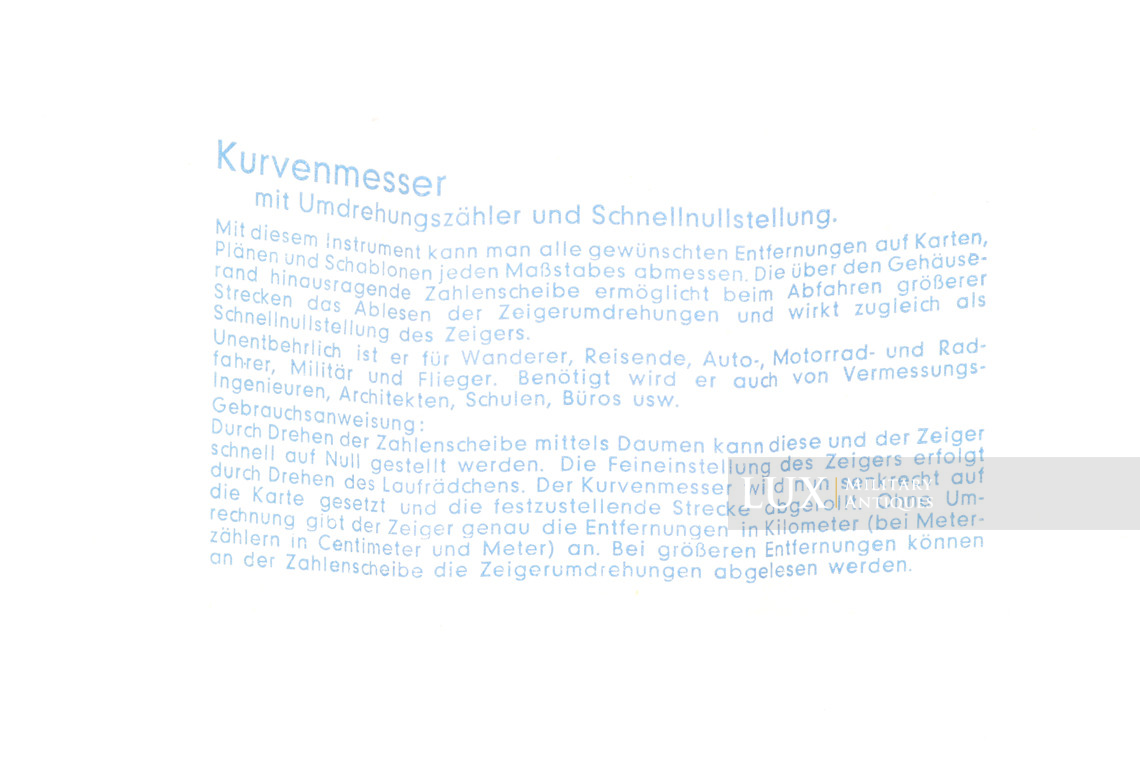 German issued map distance meter boxed, « kurvenmesser » - photo 11