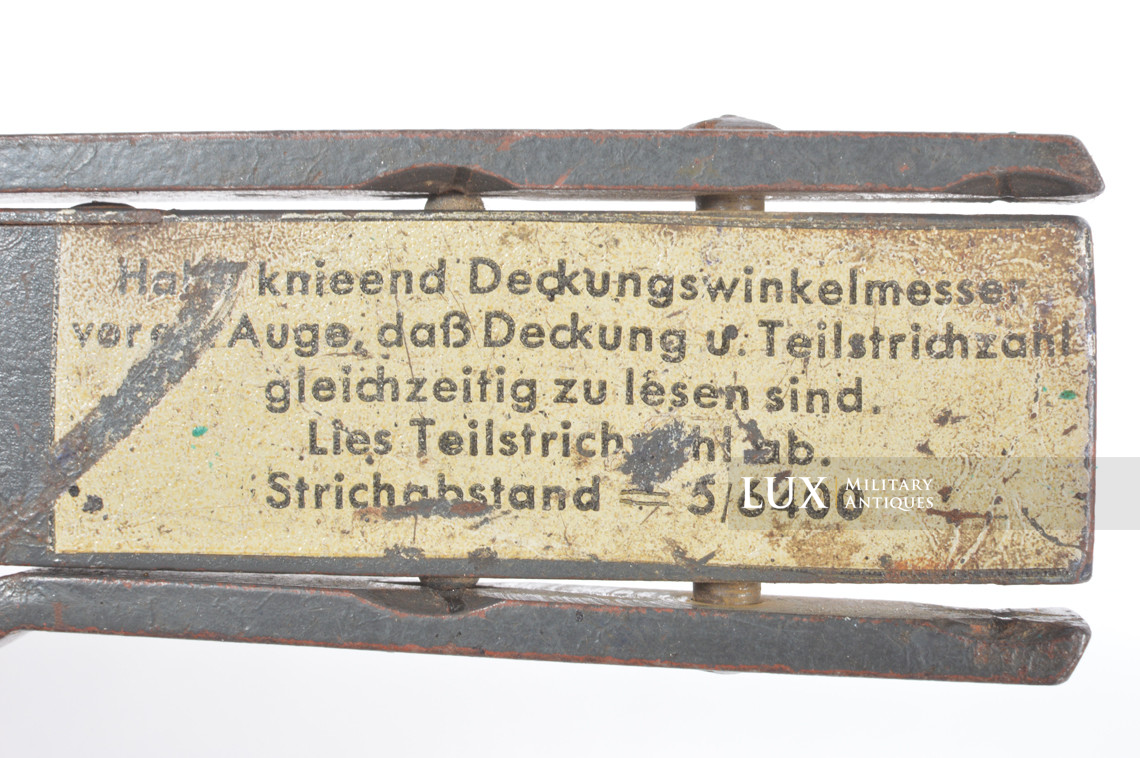 Instrument de mesure allemand, « Deckungswinkelmesser » - photo 10