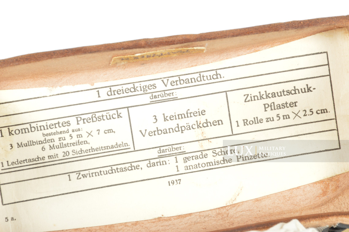 German combat medic pouch with contents, « 1939 » - photo 17