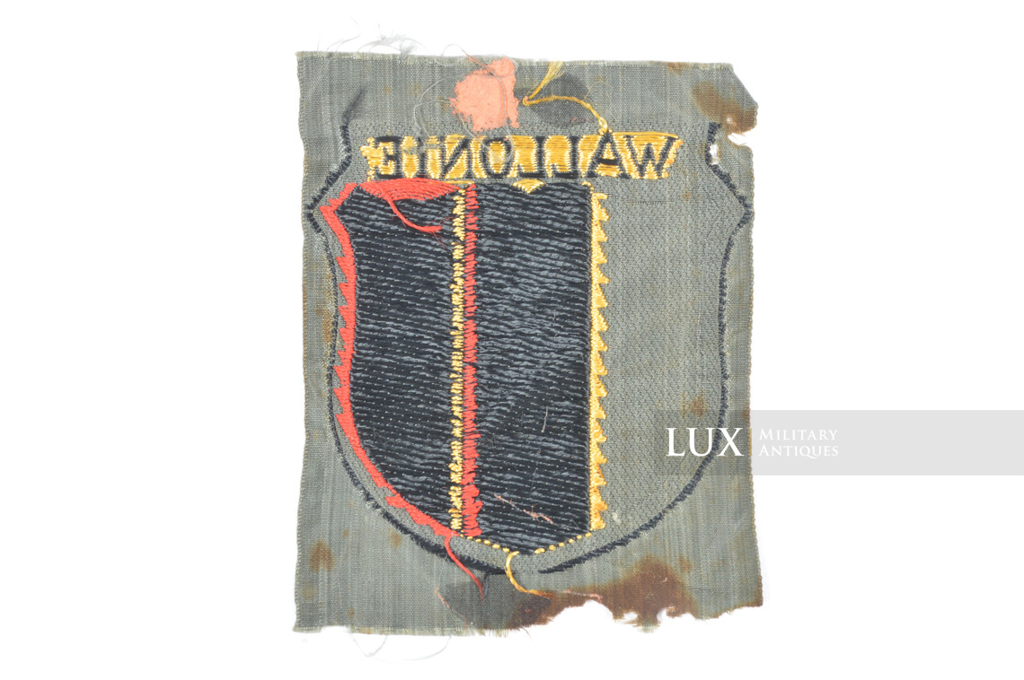 Rare Heer / Waffen-SS foreign volunteer « Wallonie » sleeve badge - photo 8