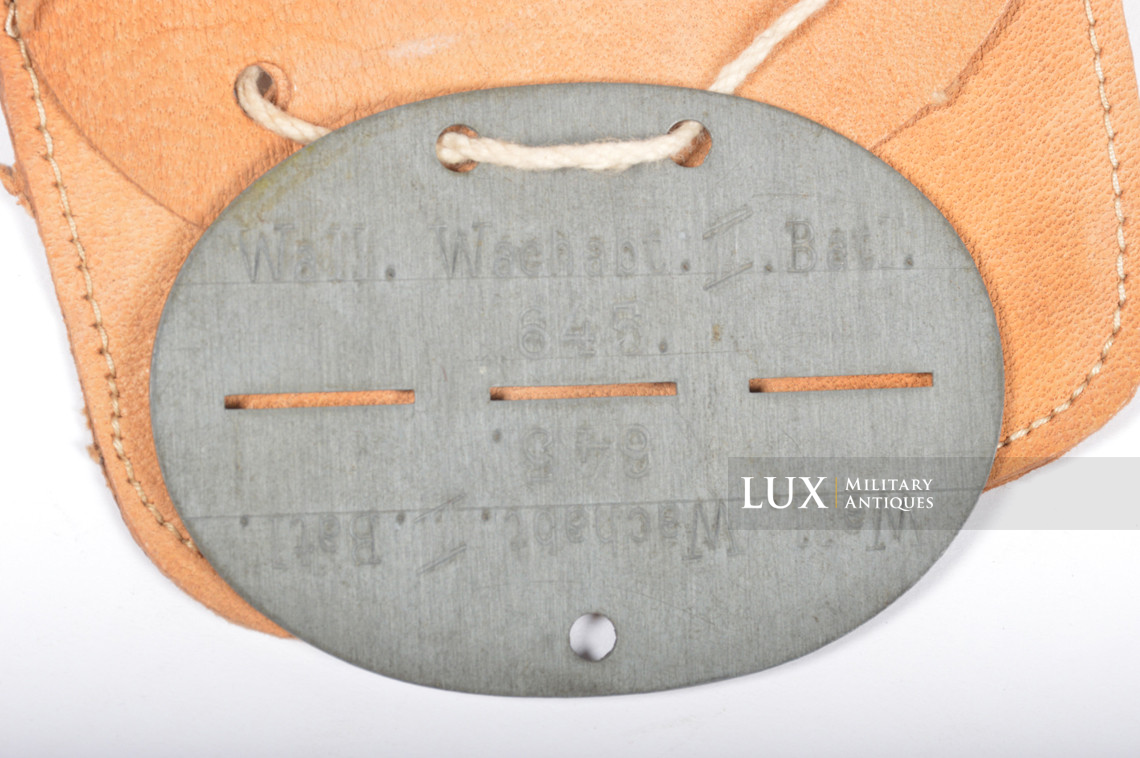 Very rare Walloon ID disc, « Wall. Wachabt. II. Balt. » - photo 8