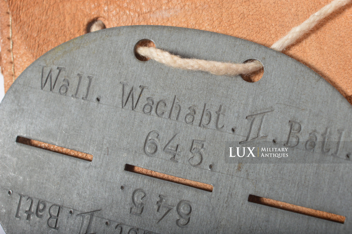Very rare Walloon ID disc, « Wall. Wachabt. II. Balt. » - photo 9