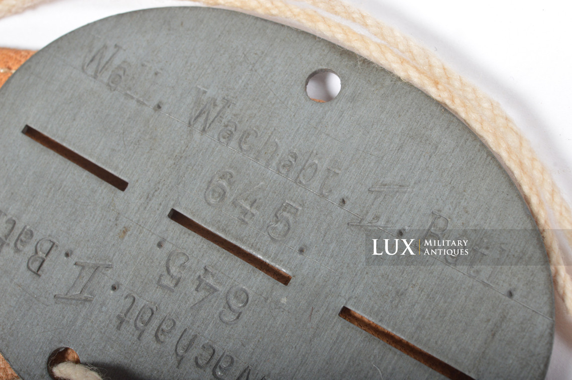 Very rare Walloon ID disc, « Wall. Wachabt. II. Balt. » - photo 10