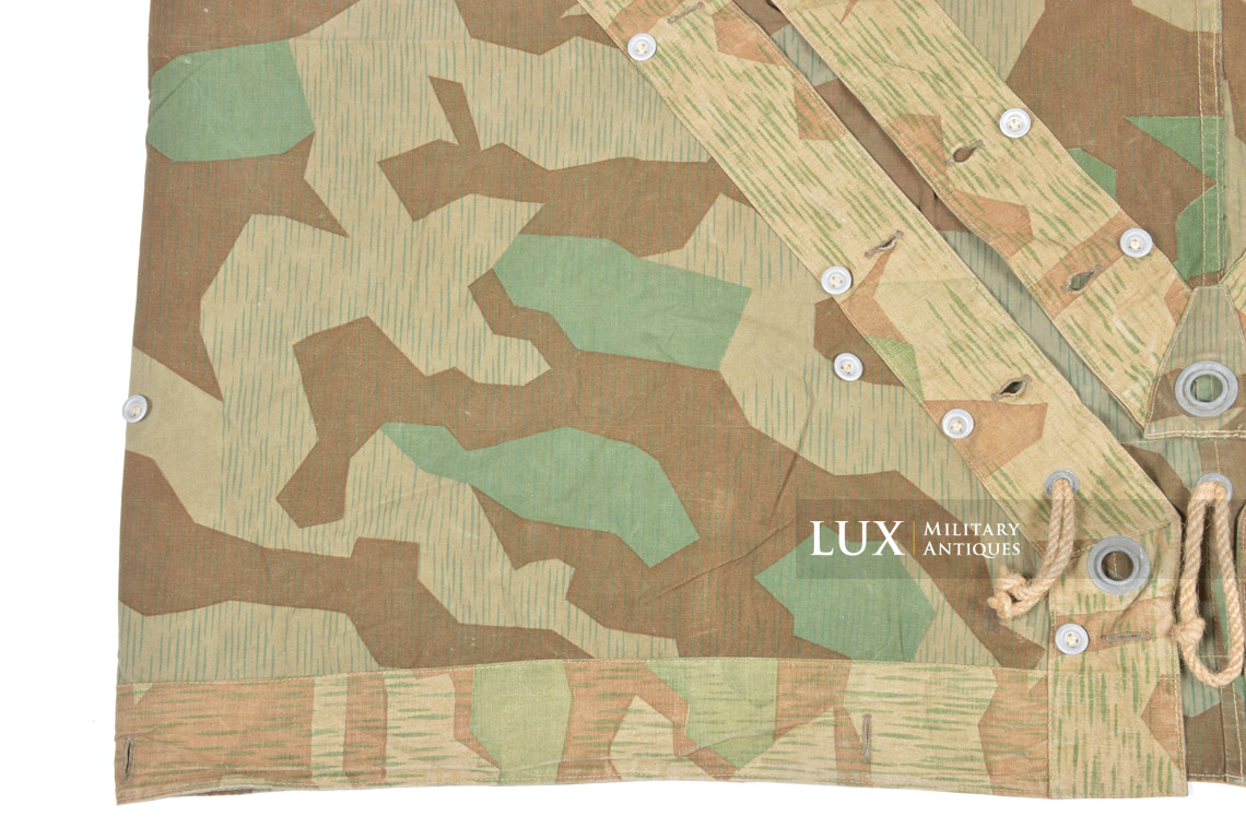 German Heer / Luftwaffe splinter camouflage shelter quarter / poncho, « 1945 » - photo 8